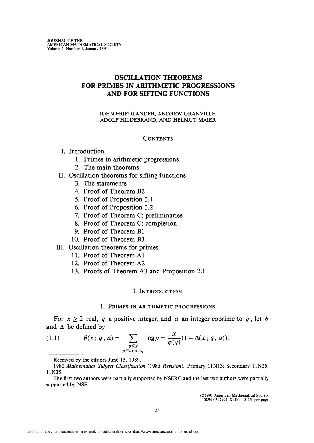 Oscillation Theorems for Primes in Arithmetic Progressions and for Sifting Functions