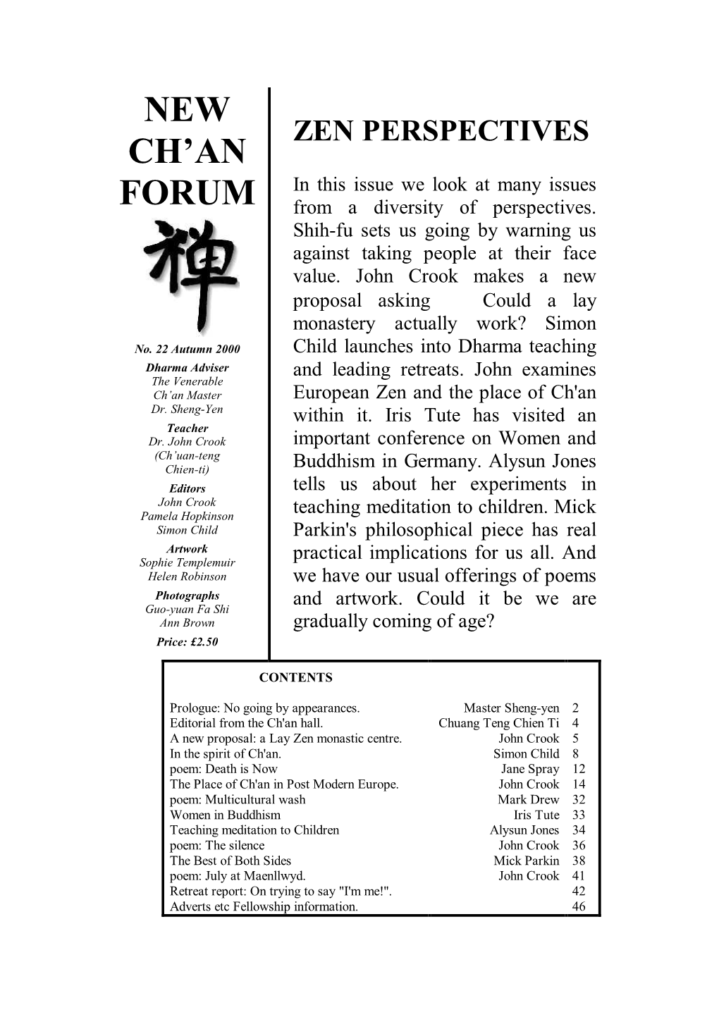 New Chan Forum Issue 22