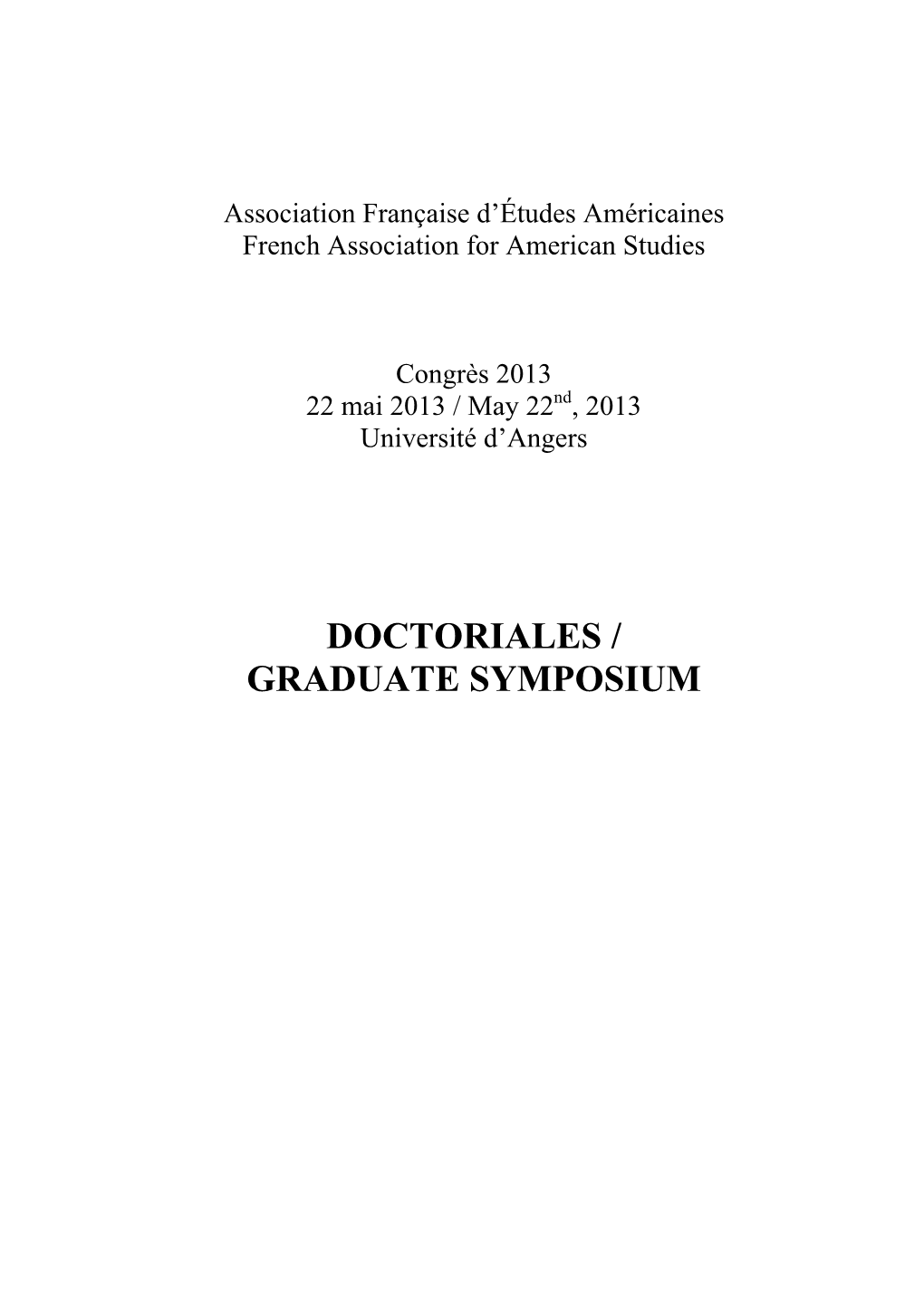 Doctoriales 2013 Littérature V2