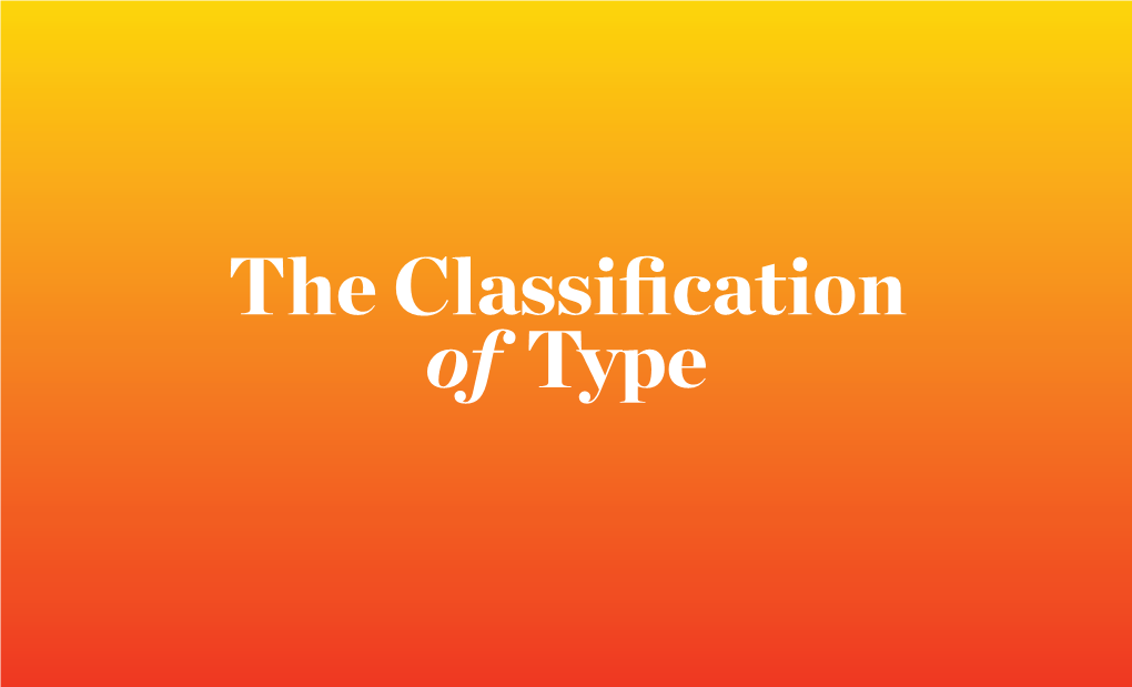 2 Classification of Type