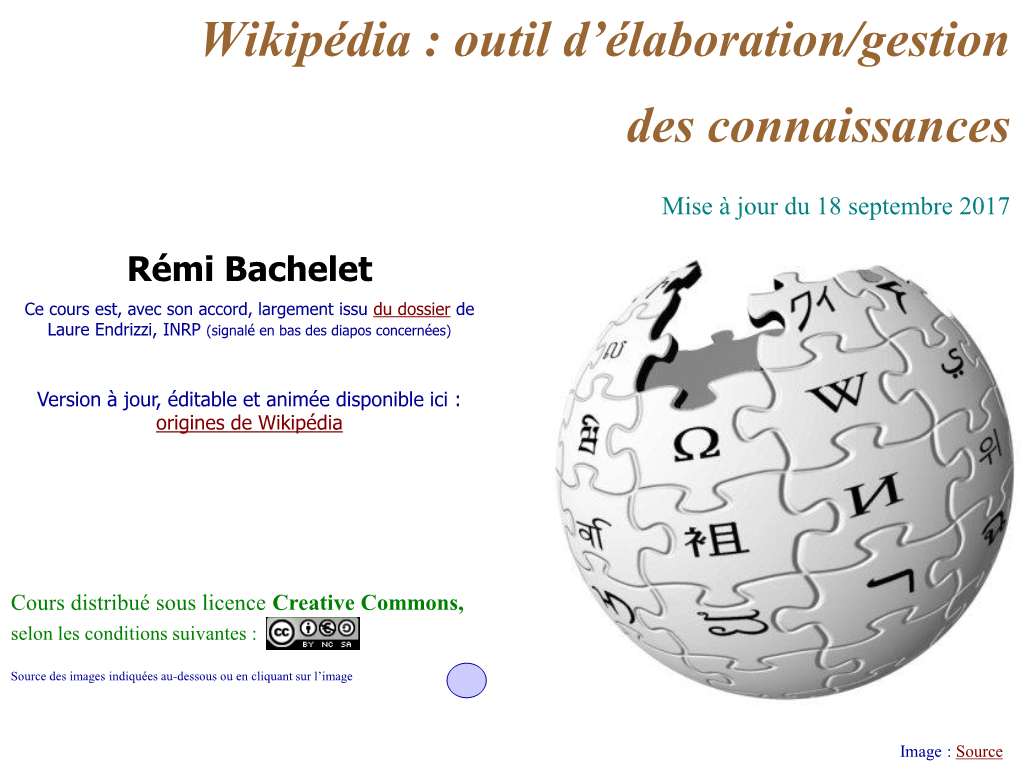 Wikipédia : Outil D’Élaboration/Gestion Des Connaissances