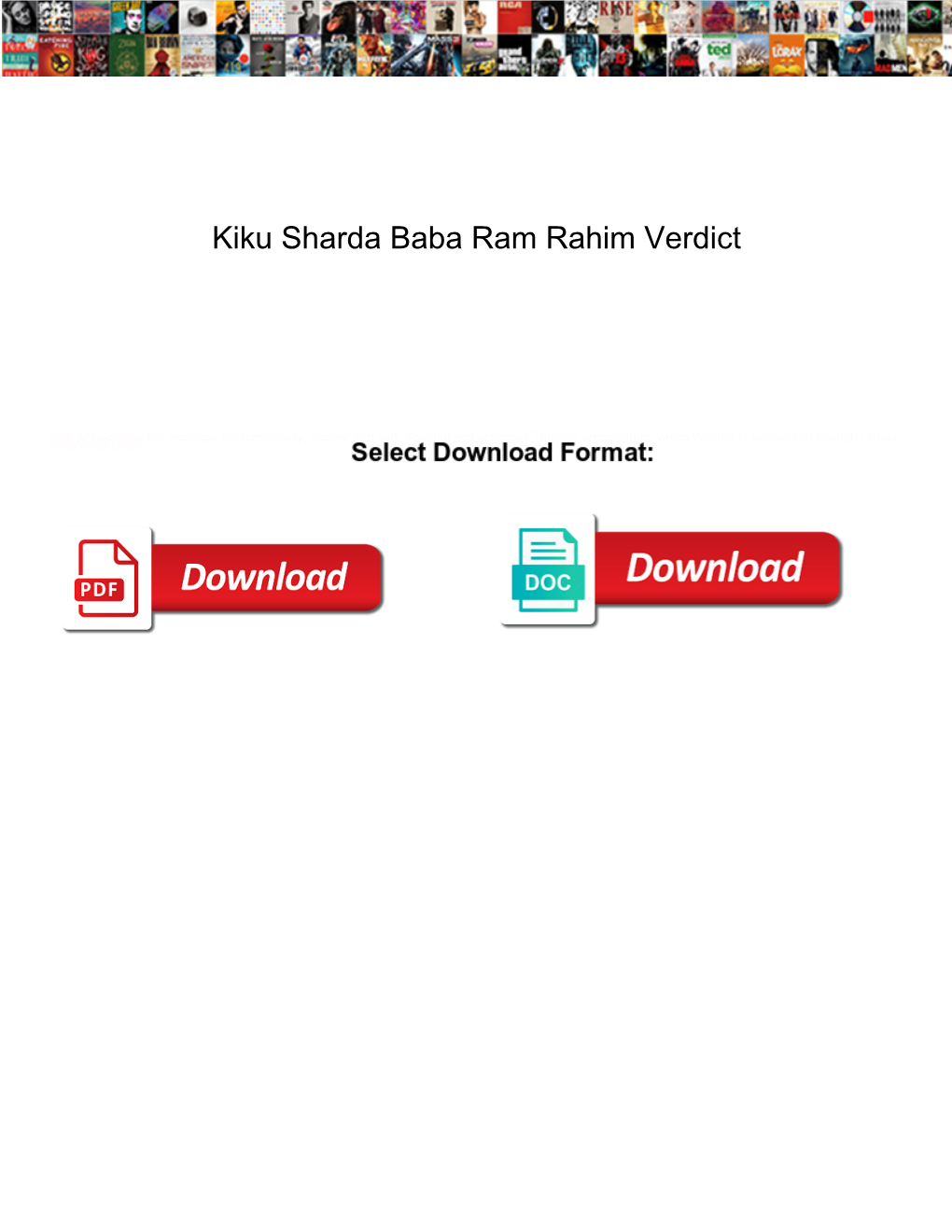 Kiku Sharda Baba Ram Rahim Verdict