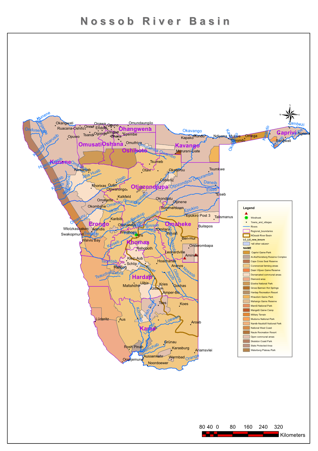 Nossob River Basin )" )"Aris N