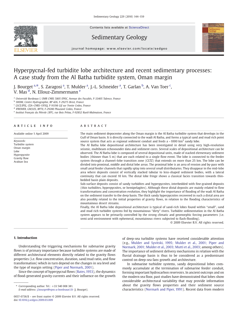 A Case Study from the Al Batha Turbidite System, Oman Margin