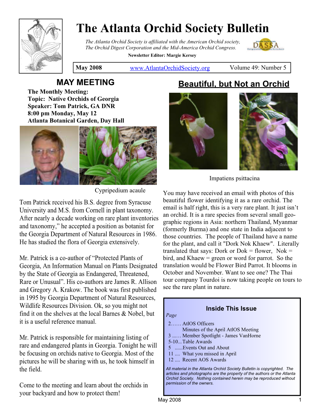 May 2008� Volume 49: Number 5