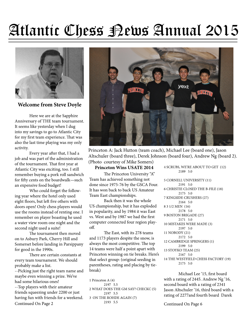 Atlantic Chess News Annual 2015