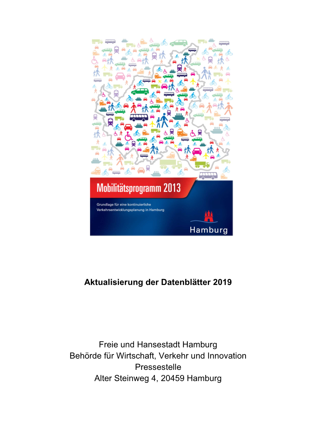 Mobilitätsprogramm 2013 – Aktualisierung Der Datenblätter, Stand 2019