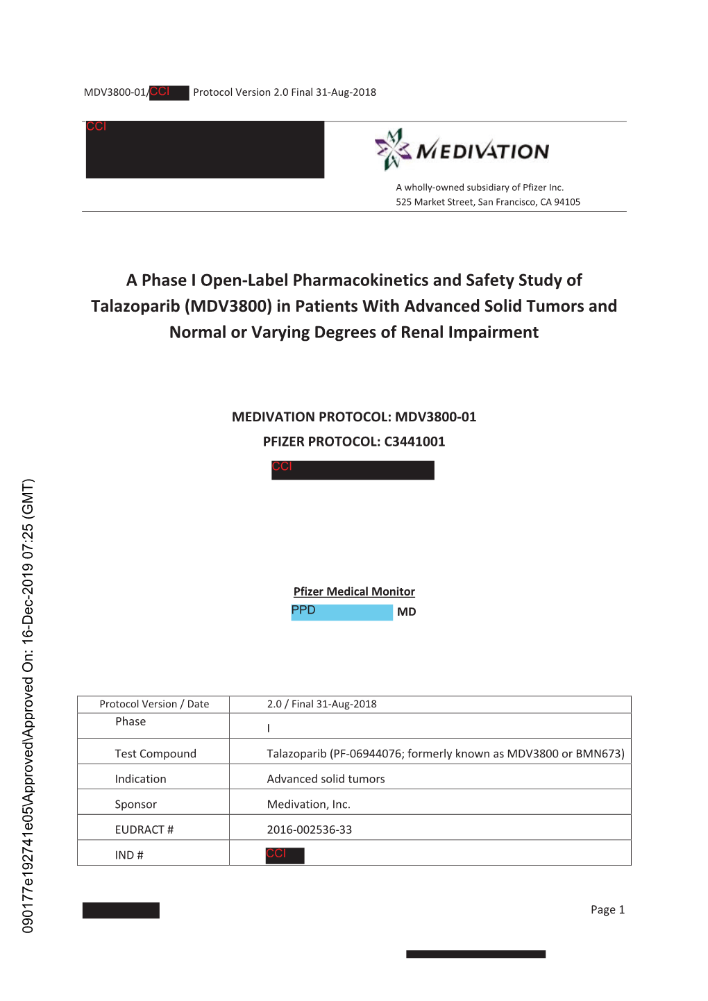 A Phase I Open-Label Pharmacokinetics and Safety Study