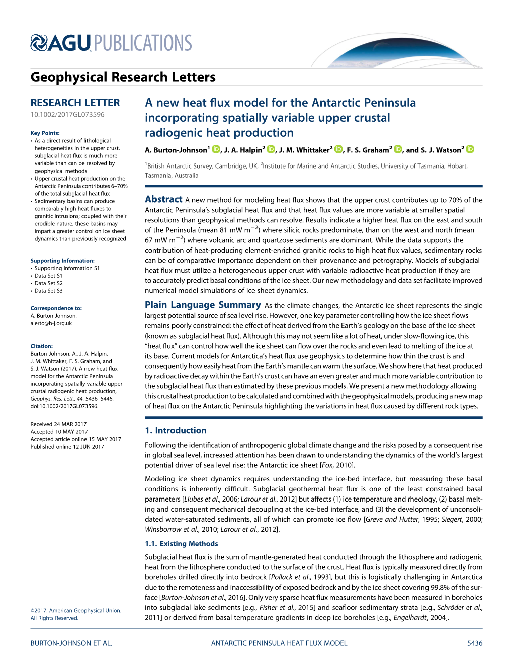 A New Heat Flux Model for the Antarctic Peninsula Incorporating Spatially