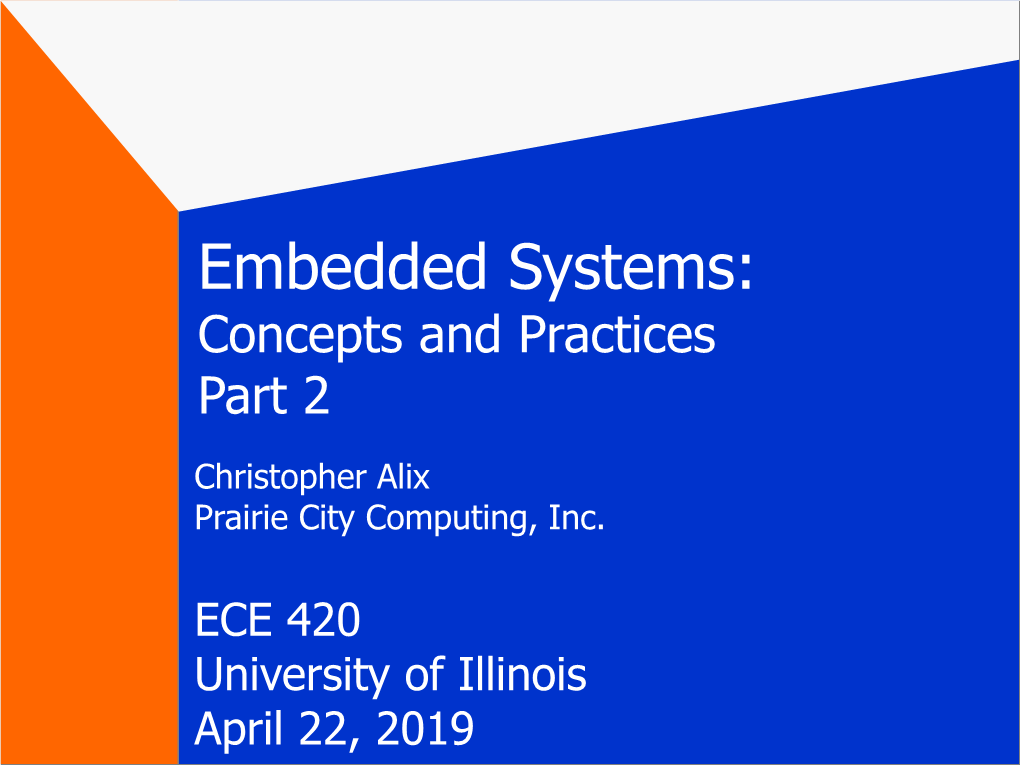 Embedded Systems: Principles and Practice