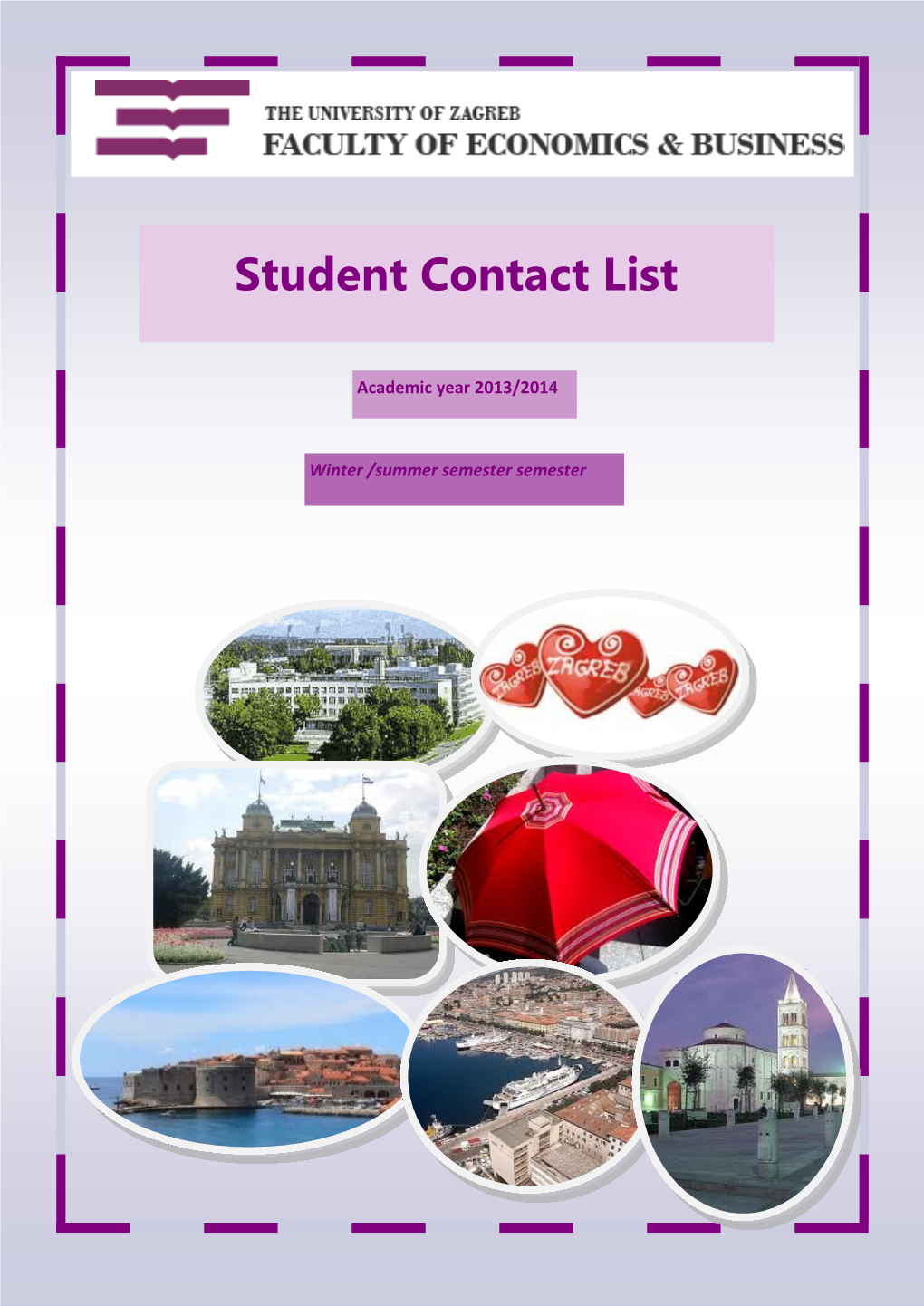 Student Contact List