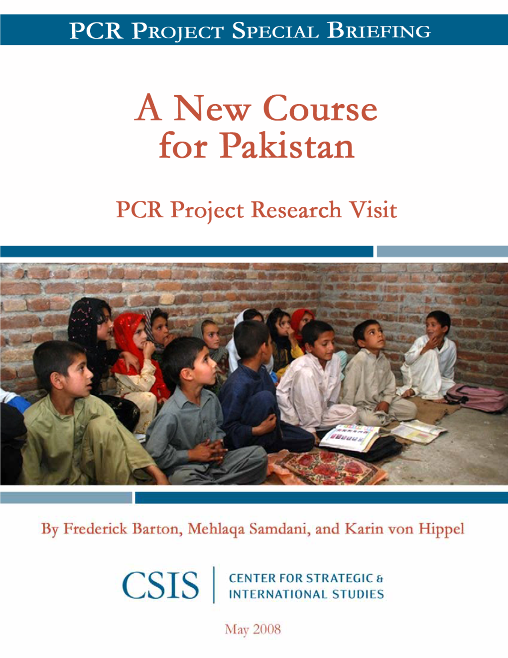 A New Course for Pakistan: Pcr Project Research Visit