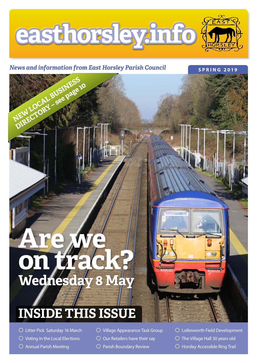 Are We on Track? Wednesday 8 May