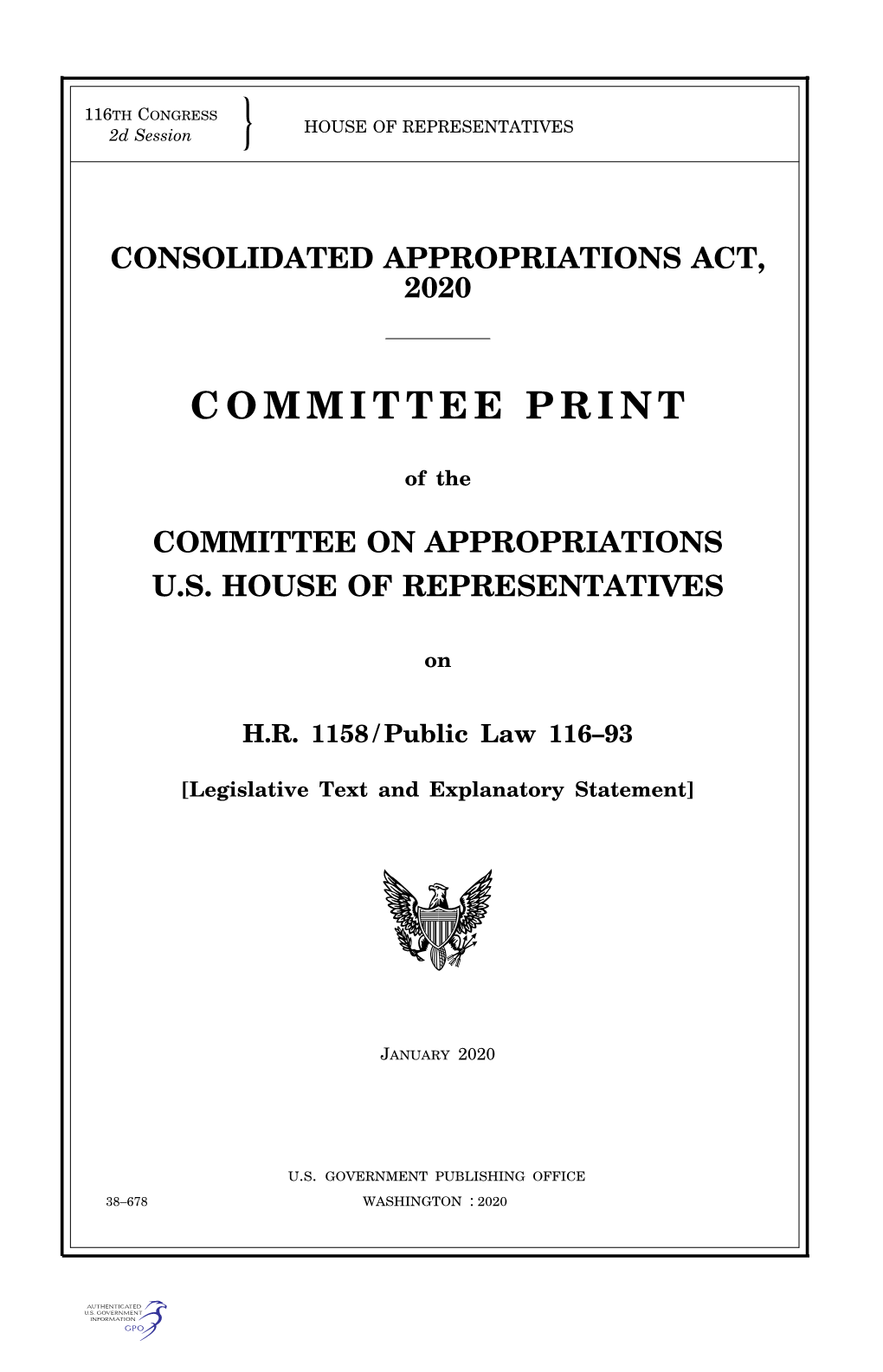 Committee Print