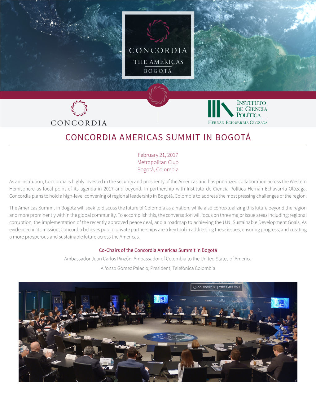 Concordia Americas Summit in Bogotá