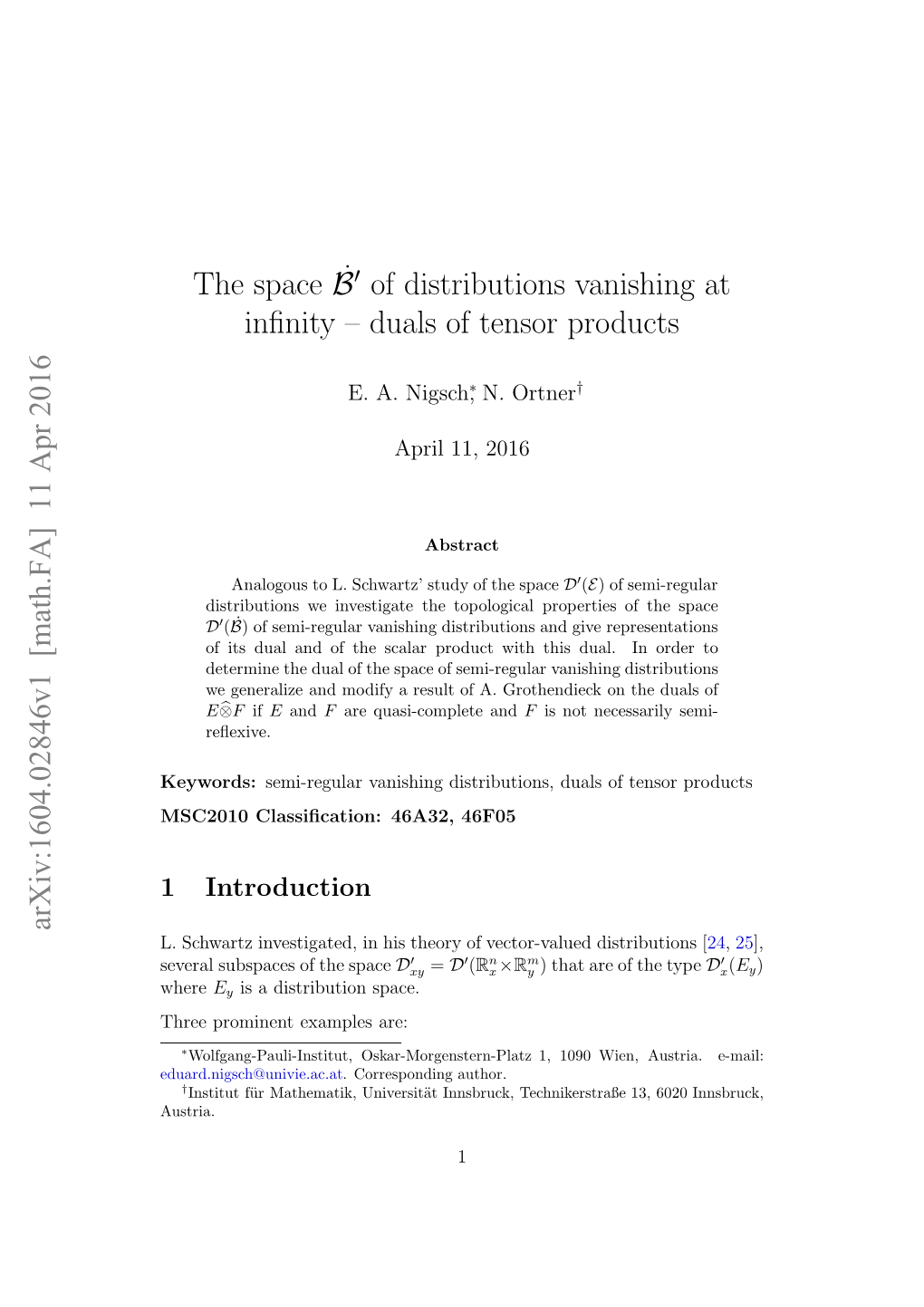 The Space $\Dot {\Mathcal {B}}'$ of Distributions Vanishing at Infinity