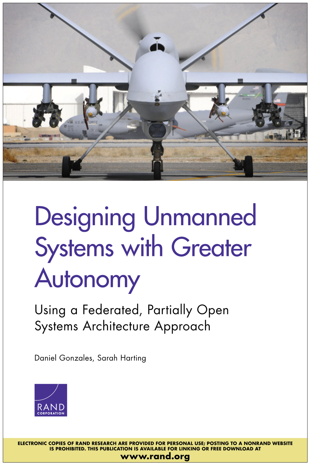 Designing Unmanned Systems with Greater Autonomy Using a Federated, Partially Open Systems Architecture Approach