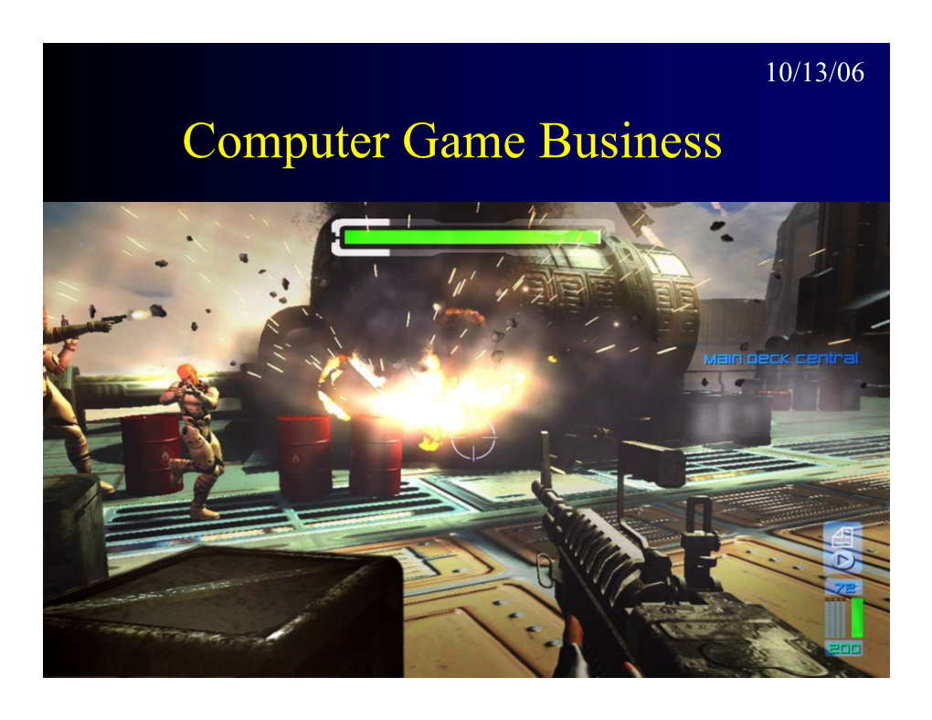 Computer Game Business