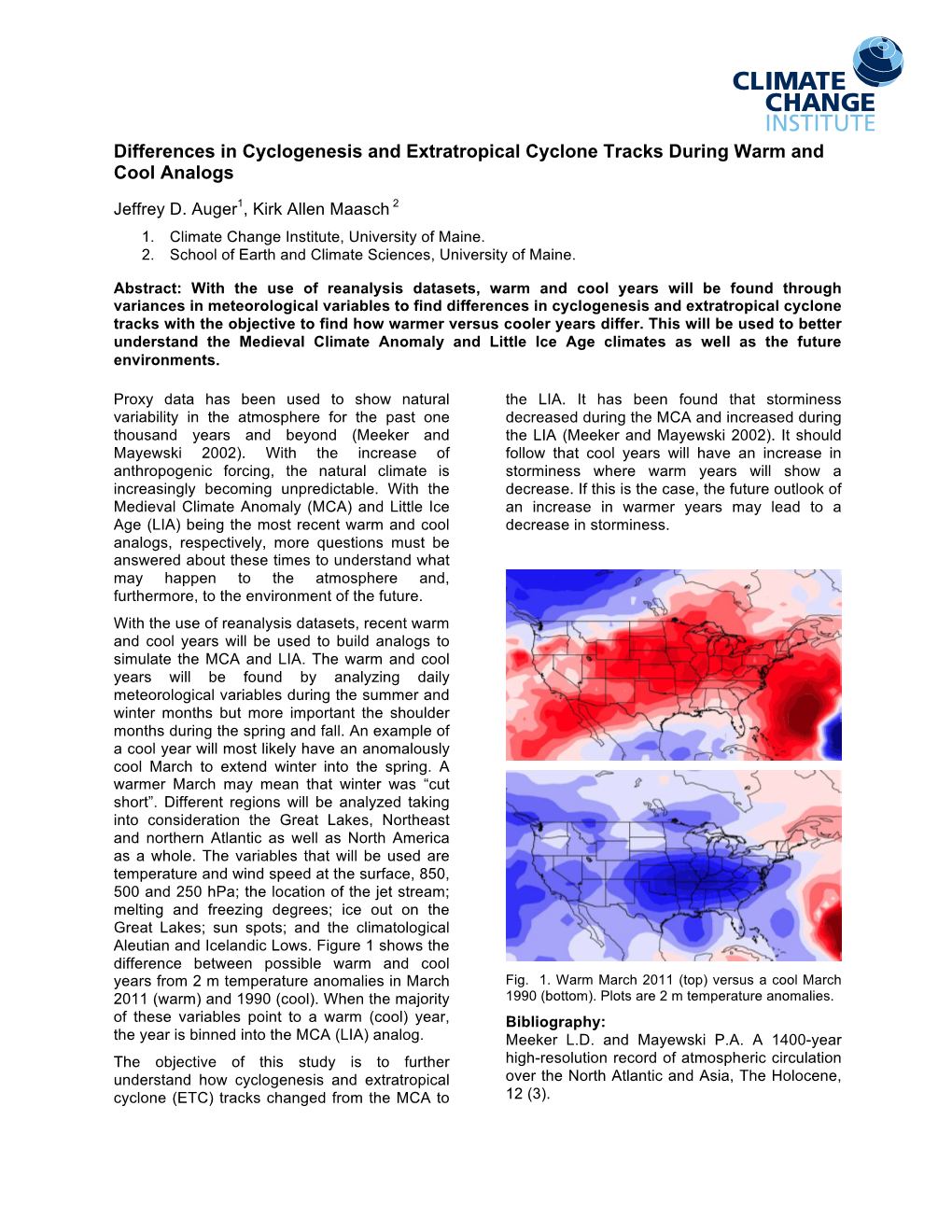 Differences in Cyclogenesis and Extratropical Cyclone Tracks During Warm and Cool Analogs