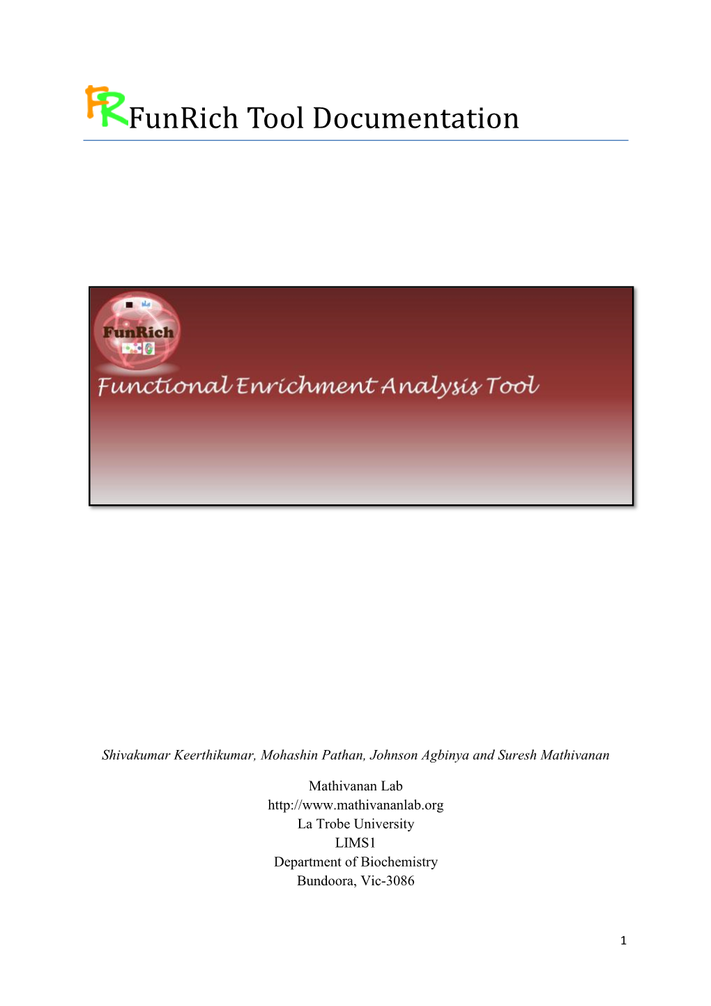 Funrich Tool Documentation