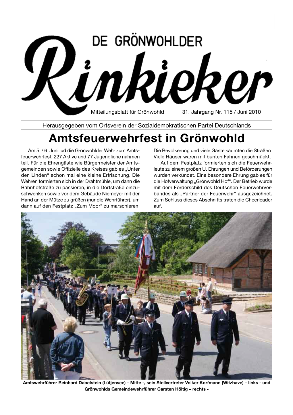 Amtsfeuerwehrfest in Grönwohld Am 5