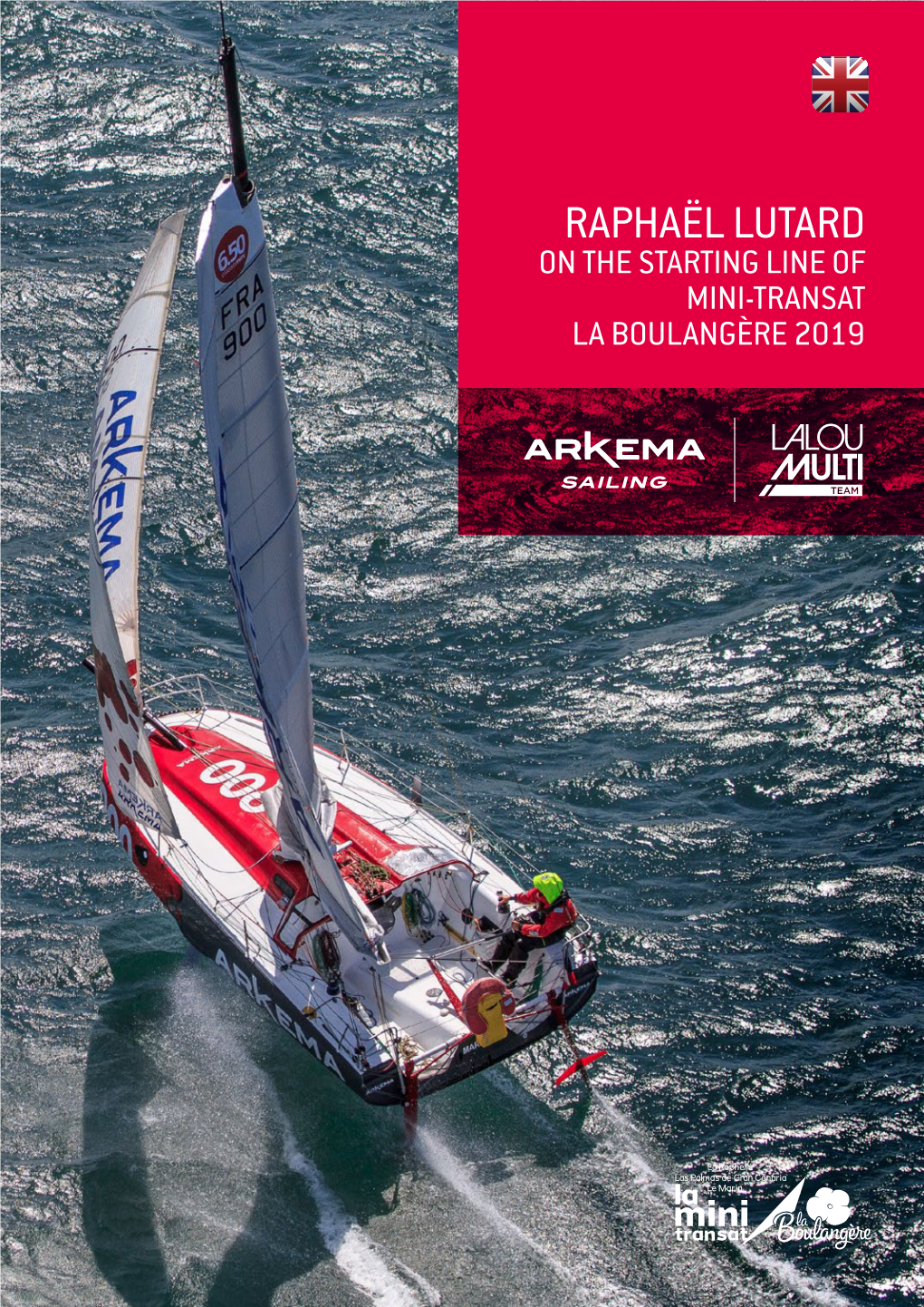 Raphaël Lutard on the Starting Line of Mini-Transat La Boulangère 2019