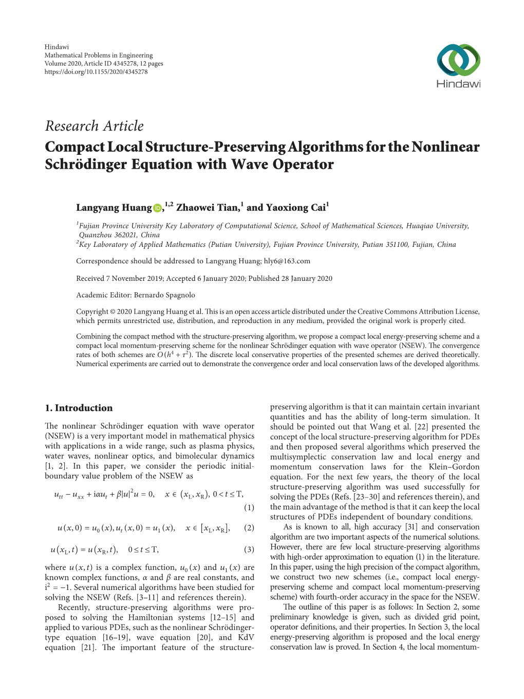 Compact Local Structure-Preserving Algorithms for the Nonlinear Schro¨Dinger Equation with Wave Operator