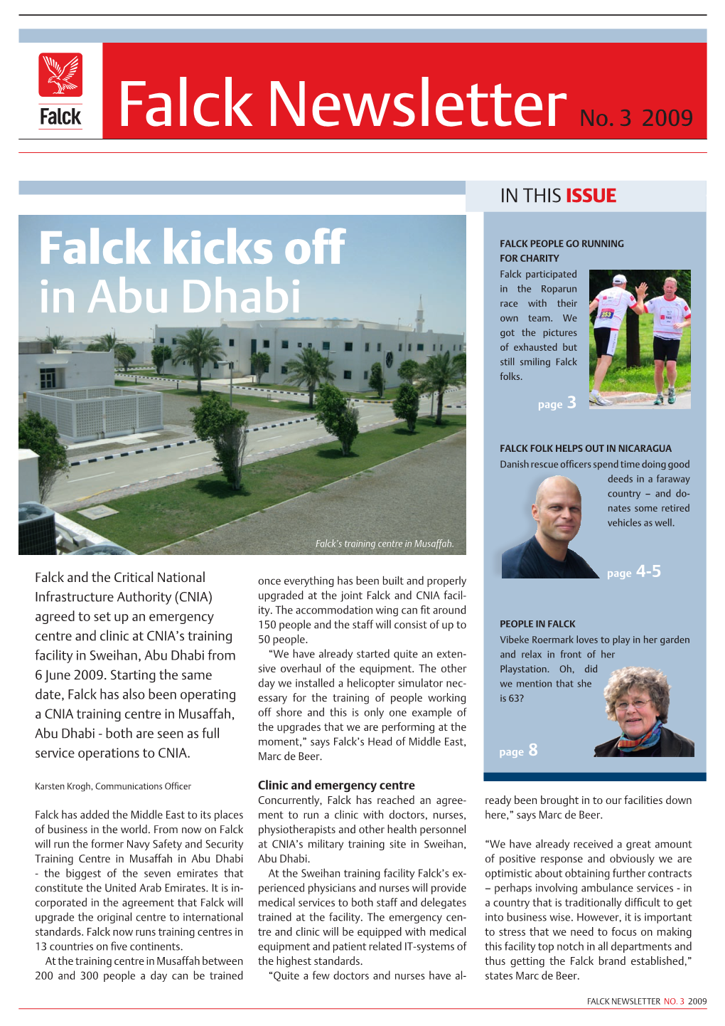 Falck Newsletter No. 3 2009