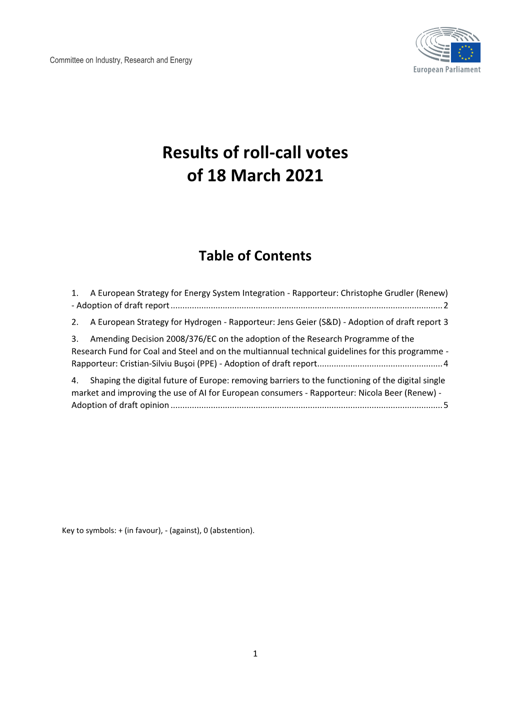 Rapporteur: Jens Geier (S&D) - Adoption of Draft Report 3 3