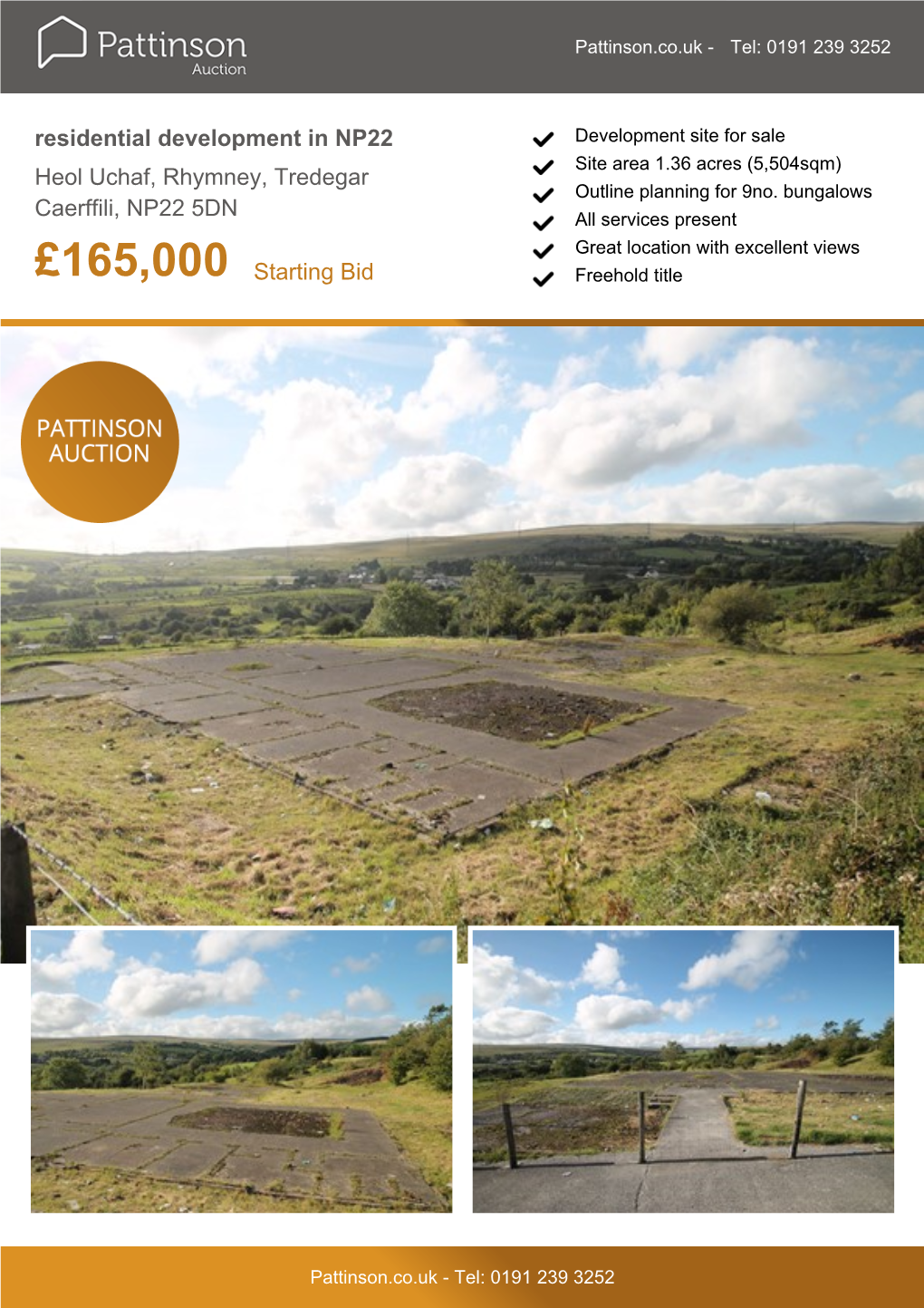 Residential Development in NP22 Heol Uchaf, Rhymney, Tredegar Caerffili, NP22 5DN £165,000 Starting