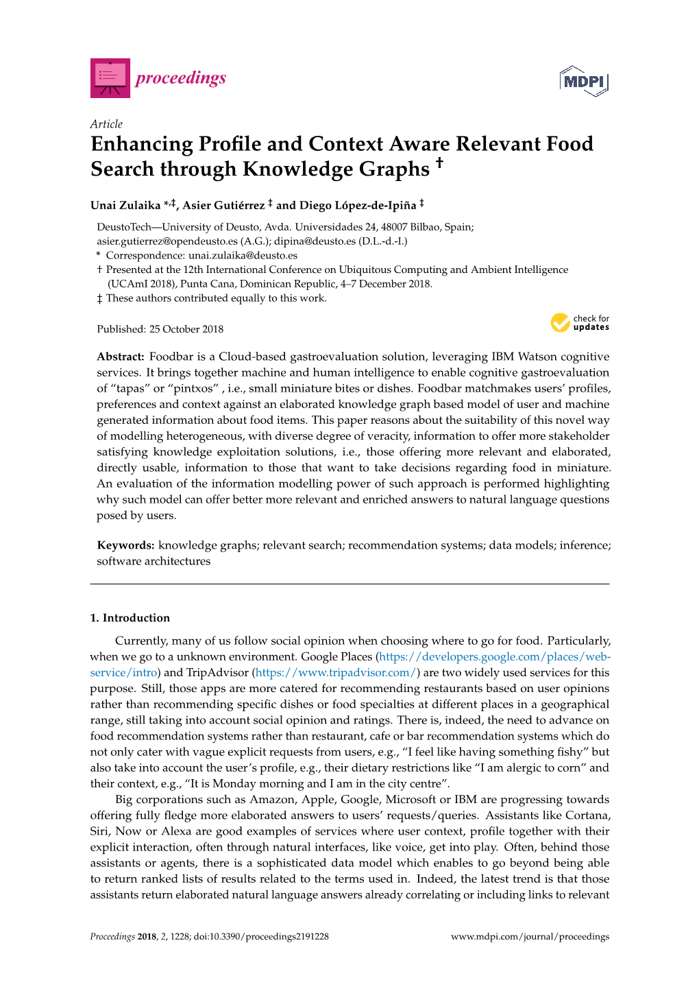 Enhancing Profile and Context Aware Relevant Food Search Through