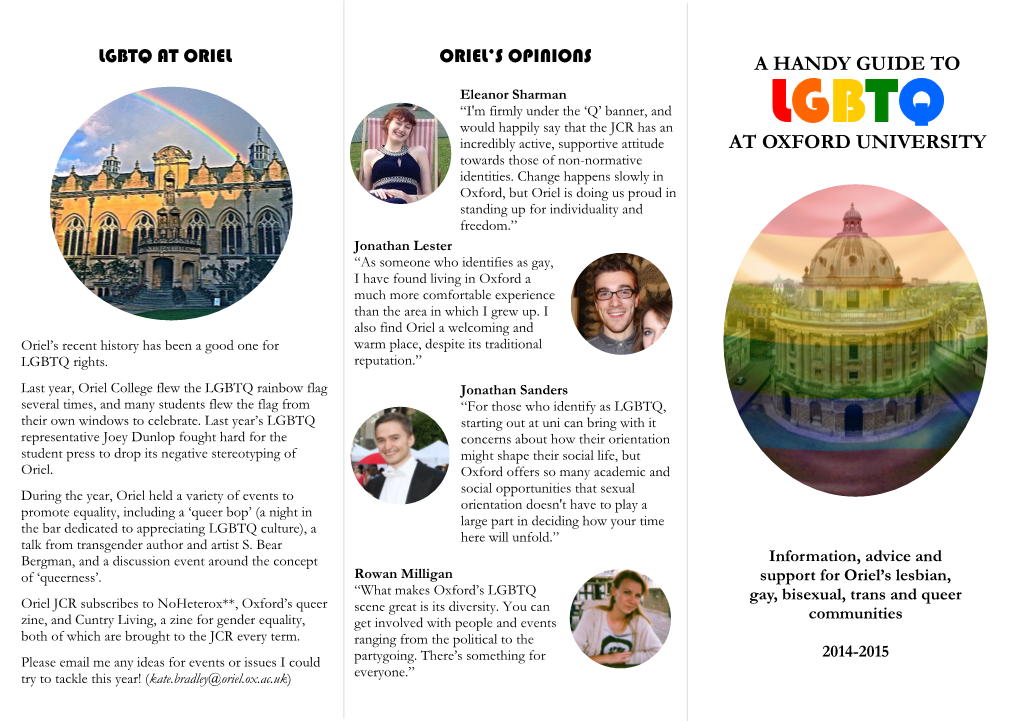 LGBTQ Leaflet 2014