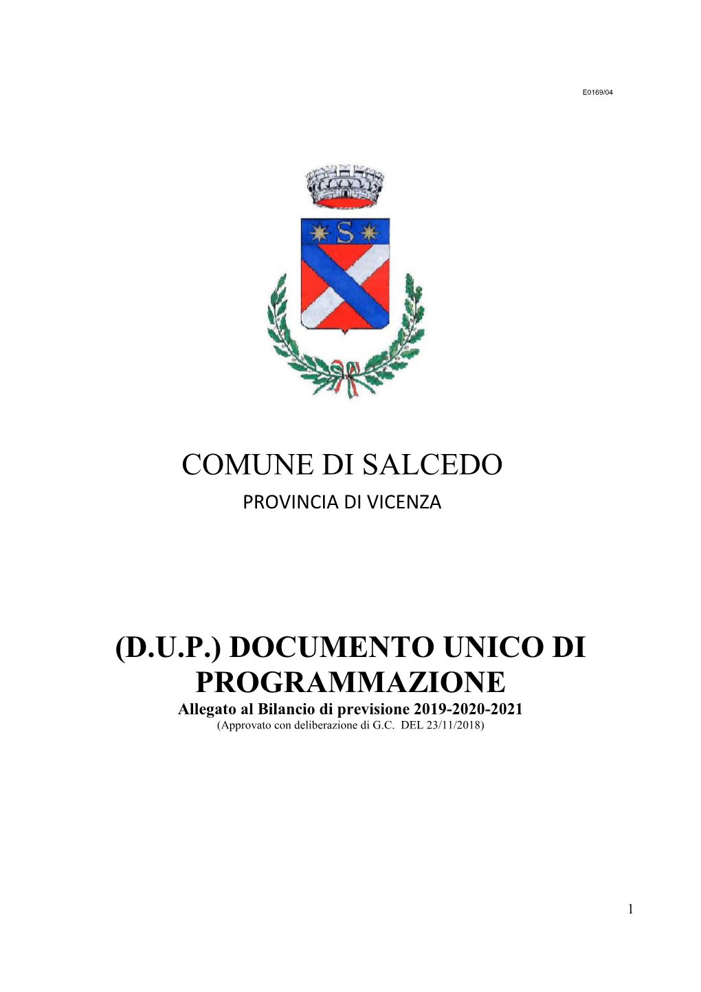 Comune Di Salcedo (Dup)