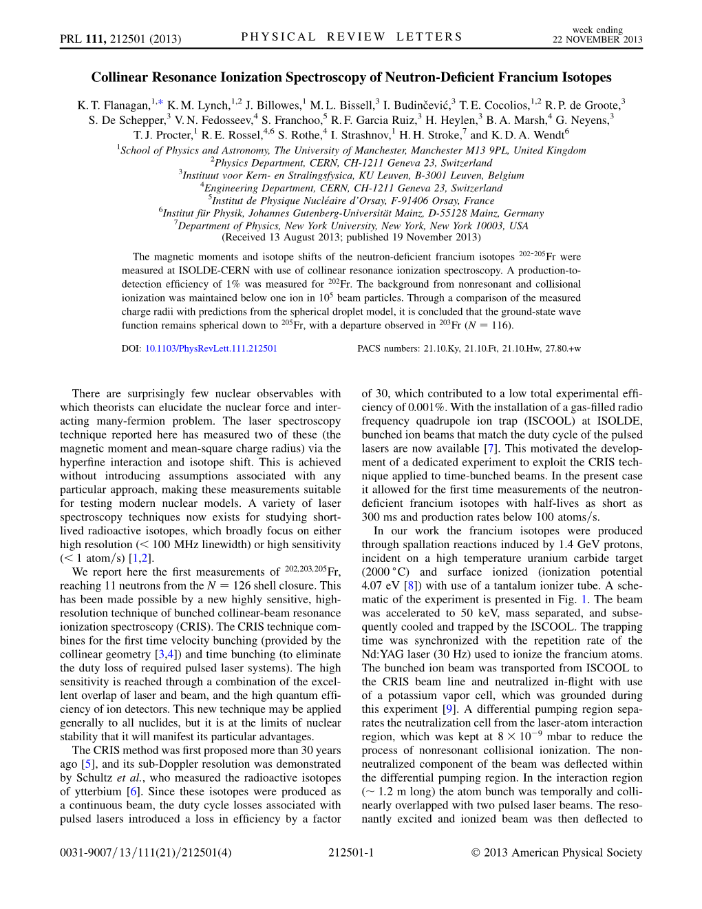 Collinear Resonance Ionization Spectroscopy of Neutron-Deficient