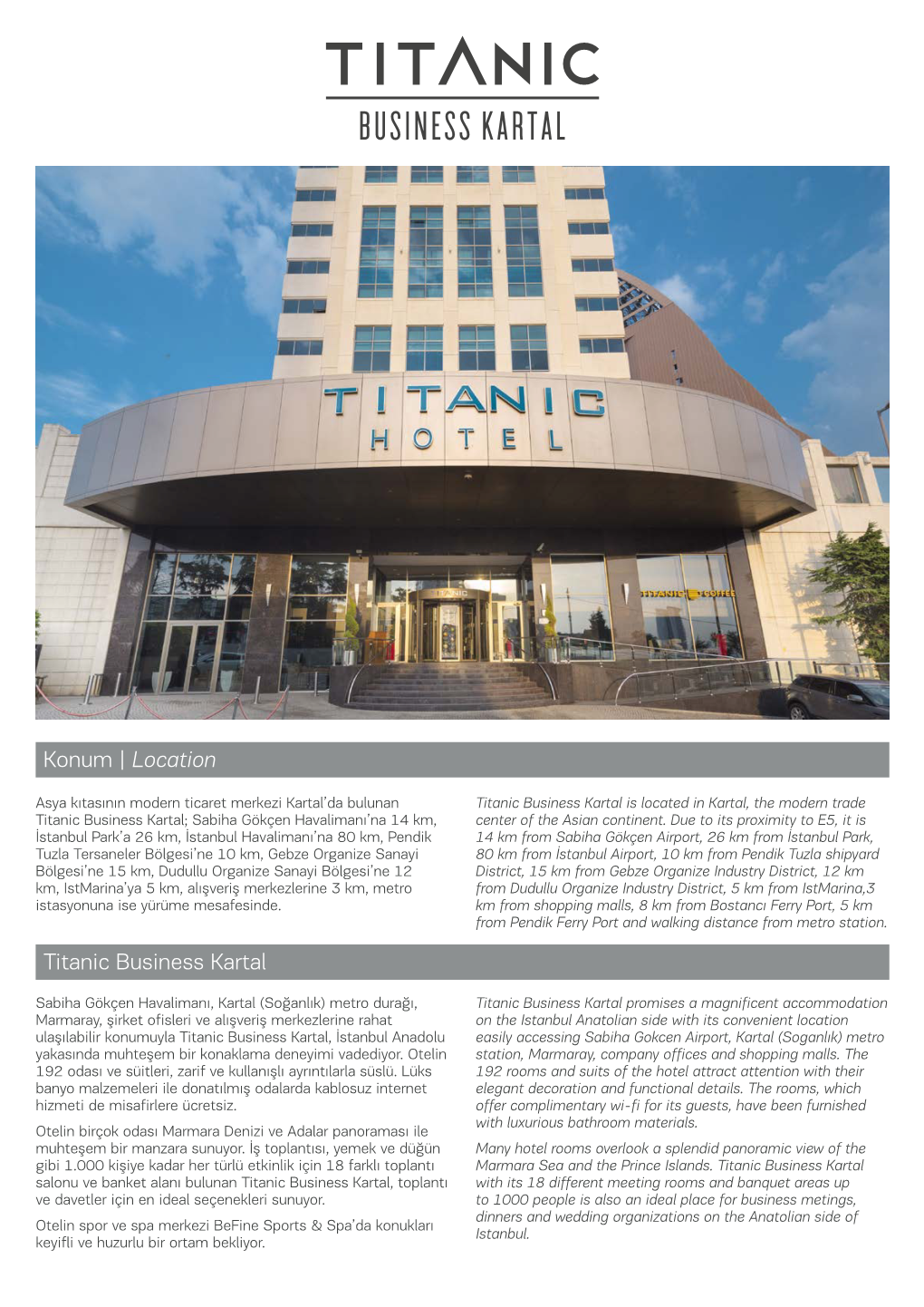 Titanic Business Kartal Konum | Location