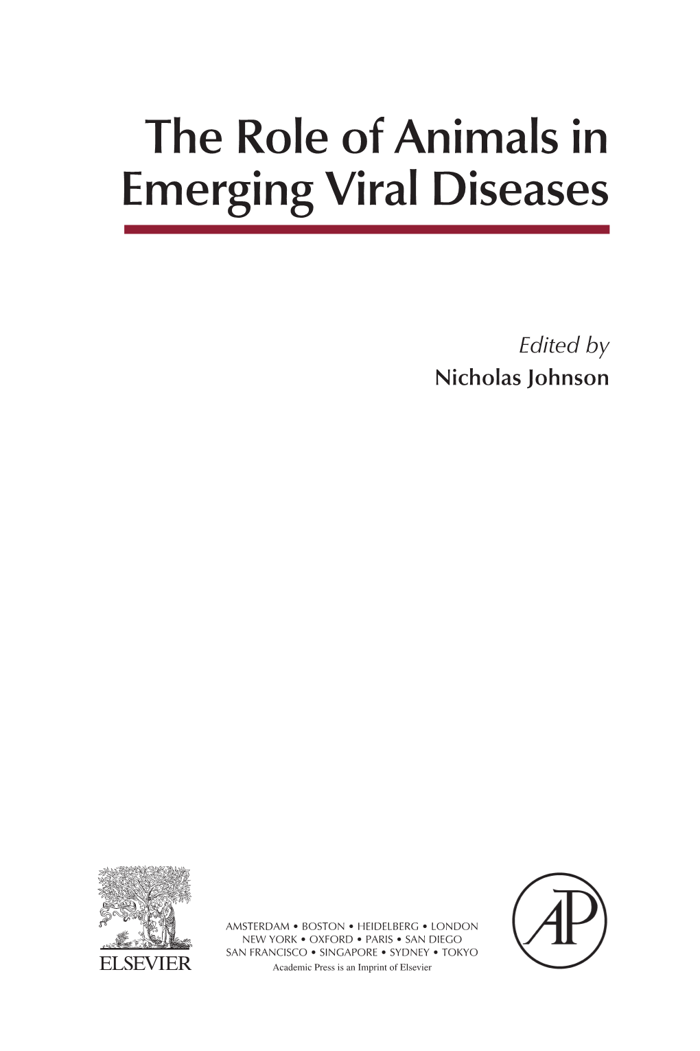 The Role of Animals in Emerging Viral Diseases