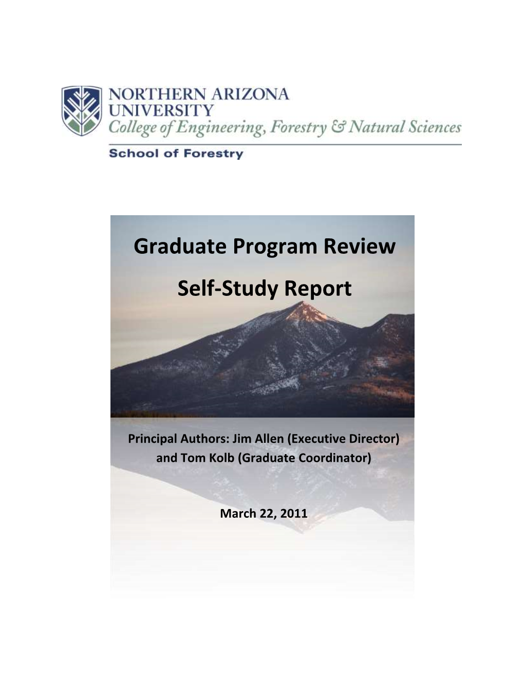 Graduate Program Review Self-Study Report