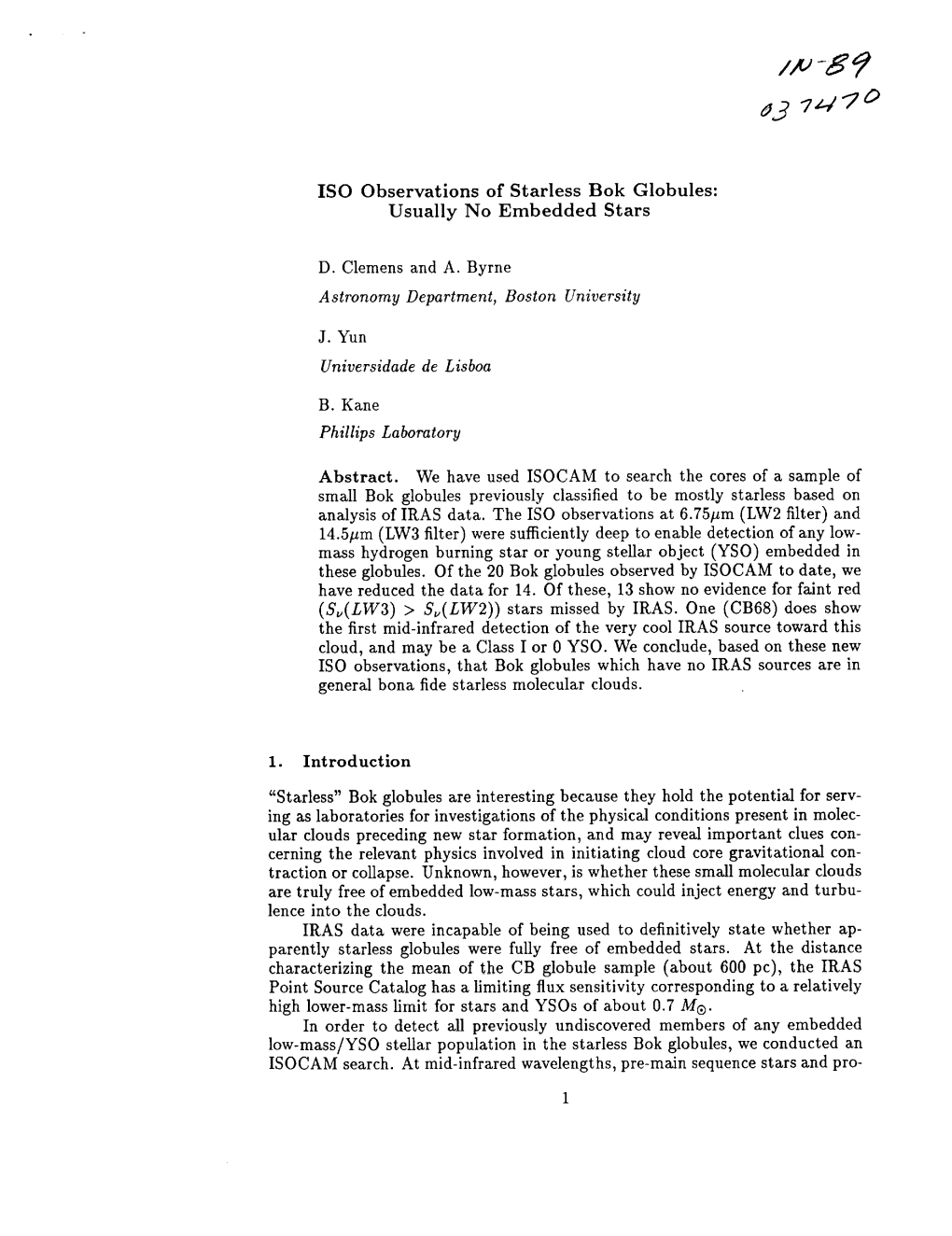 ISO Observations of Starless Bok Globules: Usually No Embedded Stars