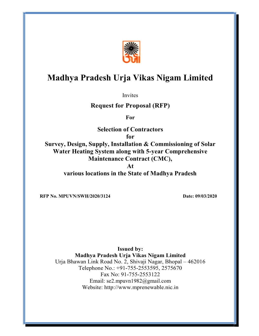 Madhya Pradesh Urja Vikas Nigam Limited
