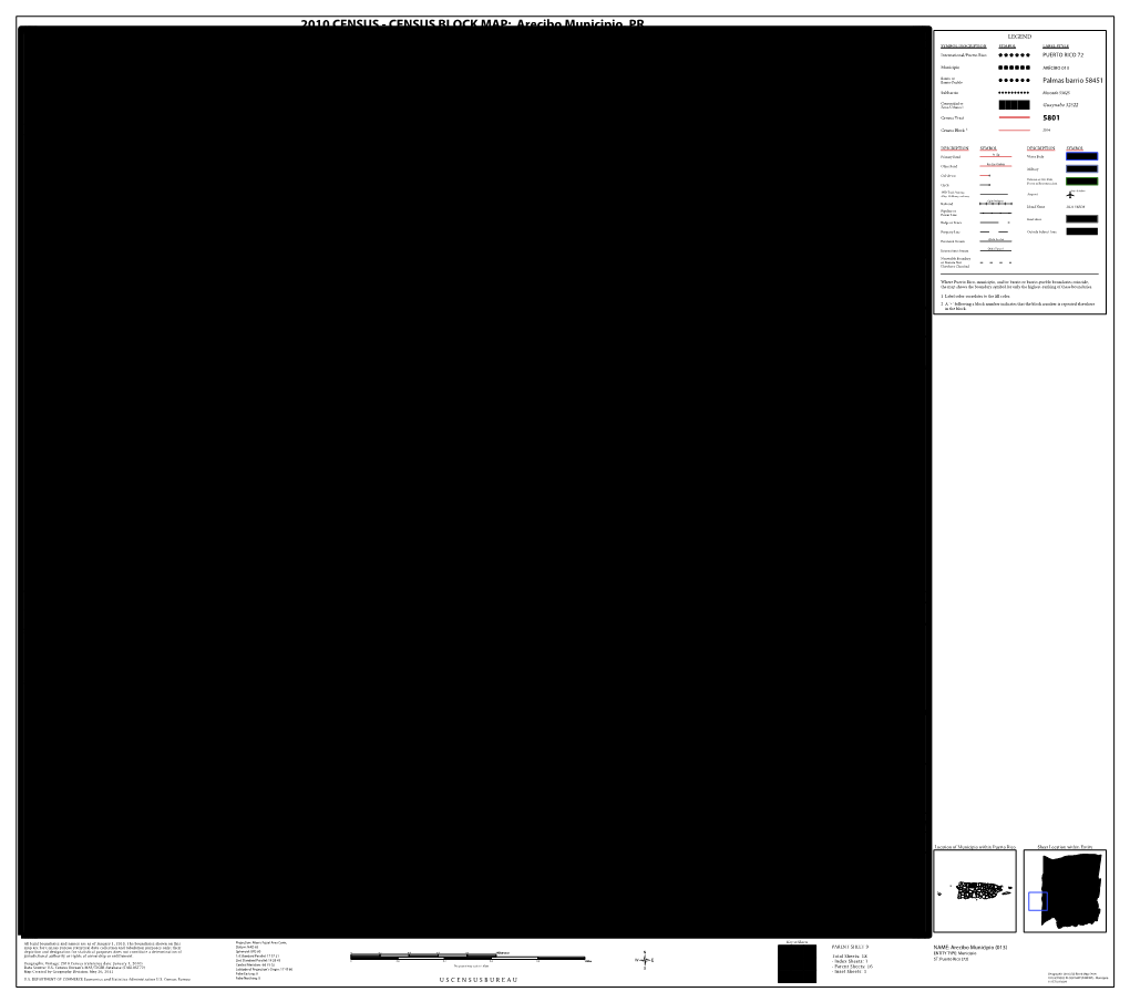 2010 CENSUS - CENSUS BLOCK MAP: Arecibo Municipio, PR 66.753171W