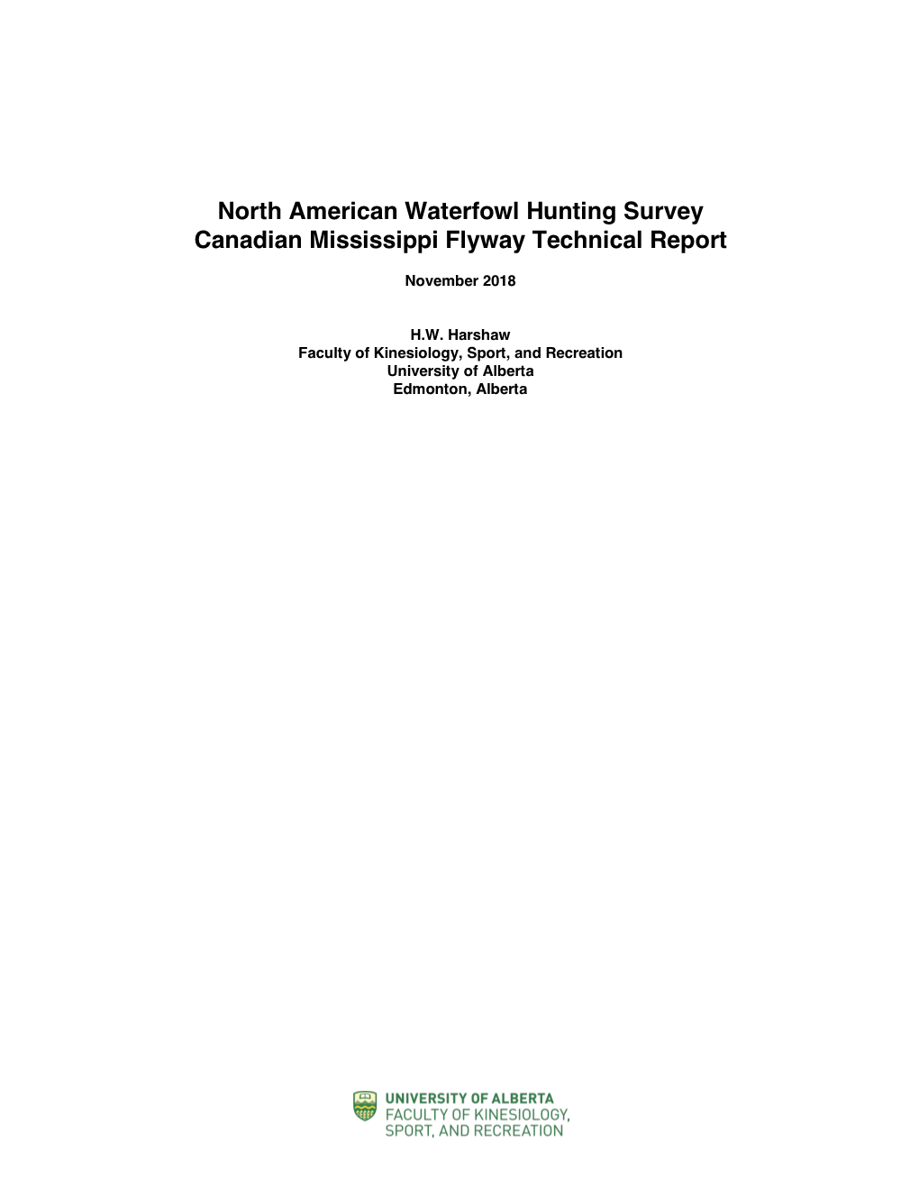 Canadian Hunter Survey, Mississippi Flyway