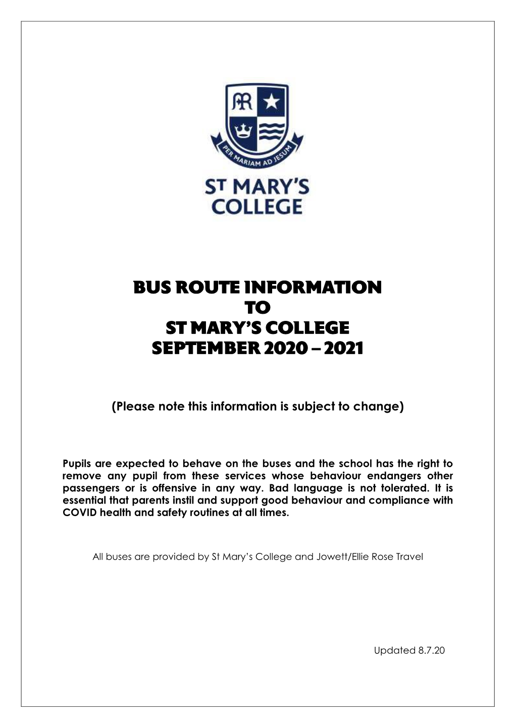 School Bus Info