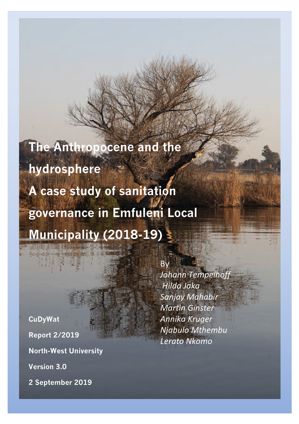 A Case Study of Sanitation Governance in the Emfuleni Local Municipality