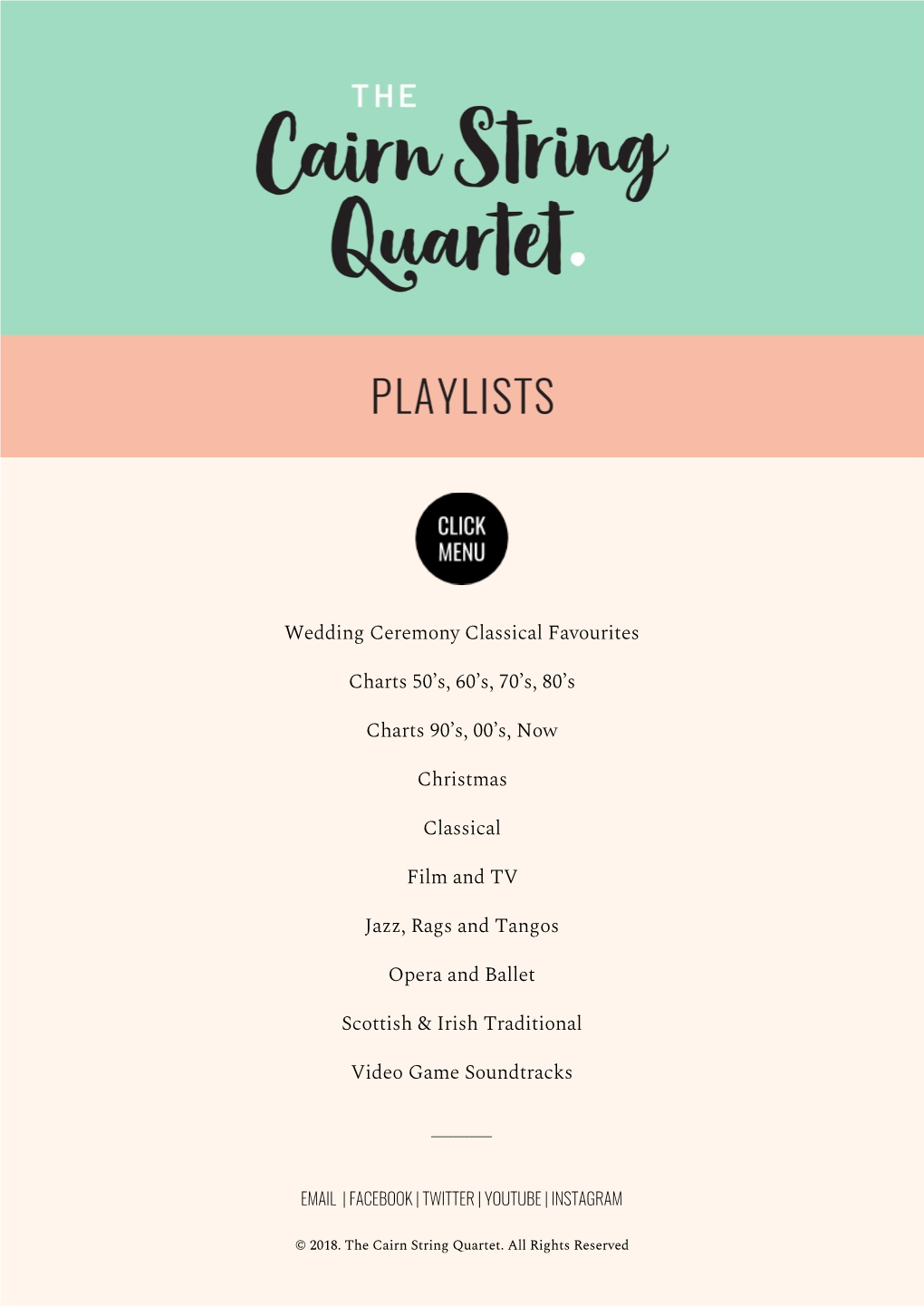 Wedding Ceremony Classical Favourites Charts 50'S, 60'S, 70'S