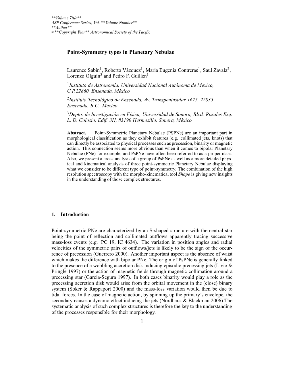 Point-Symmetry Types in Planetary Nebulae