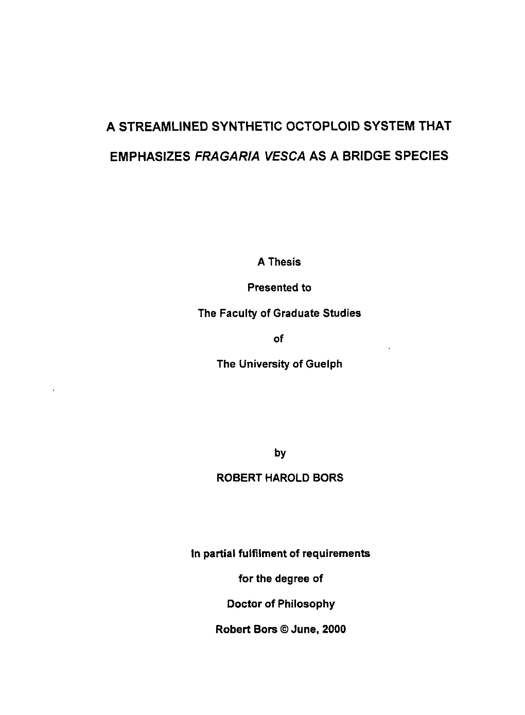 A STREAMLINED Synthetlc OCTOPLOID SYSTEM THAT