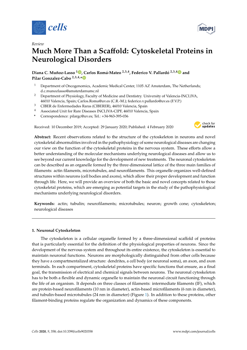 Cytoskeletal Proteins in Neurological Disorders