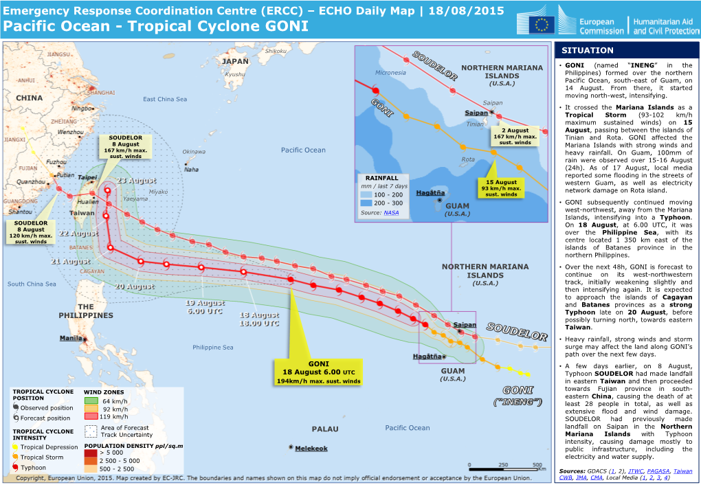 Pacific Ocean - Tropical Cyclone GONI