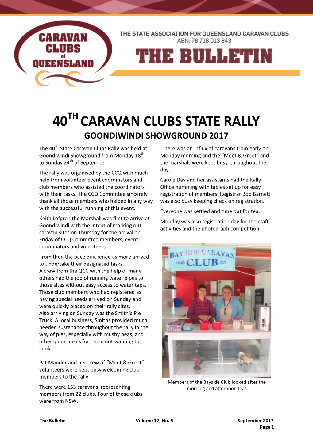 Caravan Clubs State Rally