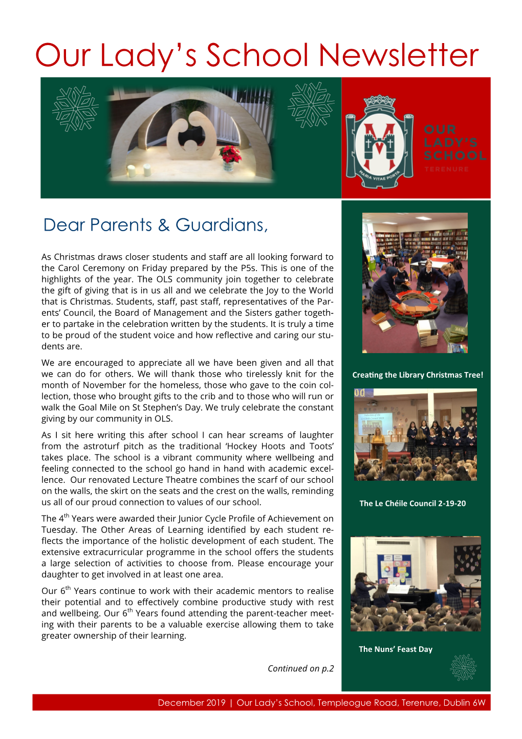 Our Lady's School Newsletter